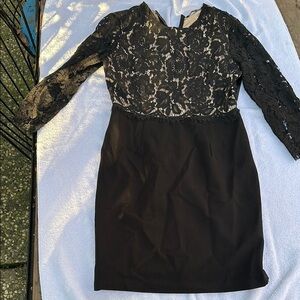 Elegant Black Lace Dress